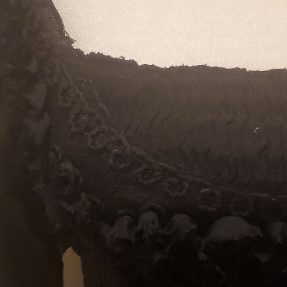 Boho Black Gauzy Dress - Picture 2 of 4